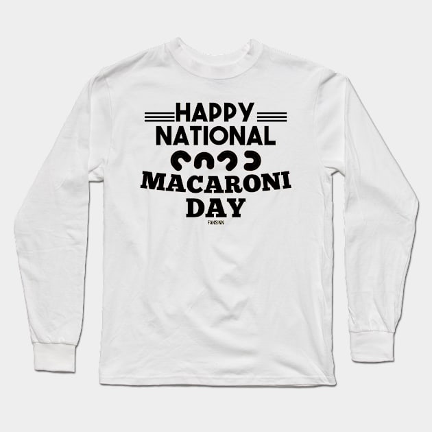 National Day Macaroni pasta Italy Long Sleeve T-Shirt by fansinn